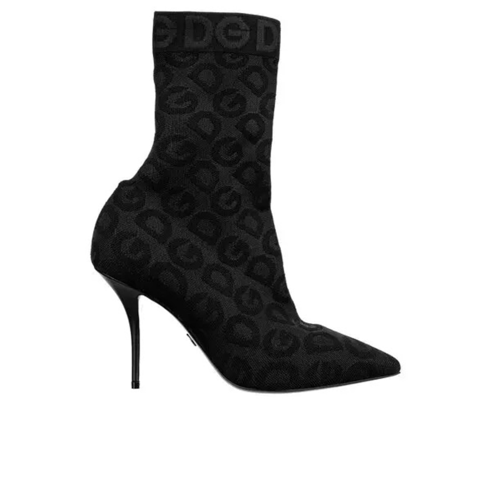 Dolce and Gabbana Logo Sock Boot